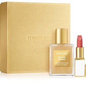 【NEW】Tom Ford Soleil Blanc Shimmer And Lip Travel Set - New In Box - 2pc